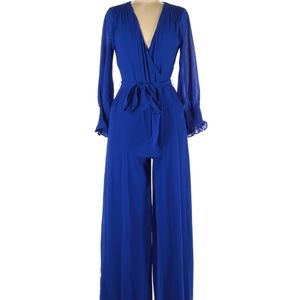 NWOT Beautiful Blue Jumpsuit, size 6